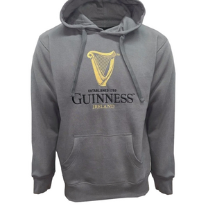 Guinness Charcoal Hoodie Gold Embroidered Logo XL